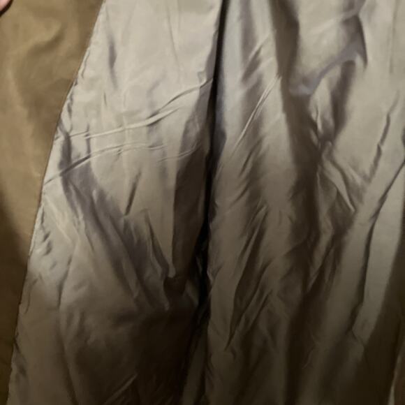 Roundtree & Yorke Jacket Men Size L Brown Faux Suede Button Up Bomber Vintage - Picture 11 of 11